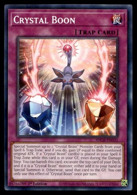 Crystal Boon Structure Deck: Legend of the Crystal Beasts SDCB-EN032 MP YuGiOh T
