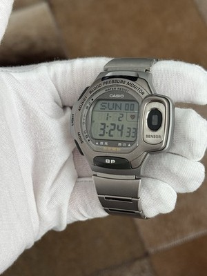 Rare Vintage Casio BP-1B Blood Pressure Monitor Men's Digital