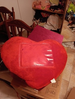 Herzkissen Kuschelkissen Plüschkissen  40x28  Liebeskissen Plüsch