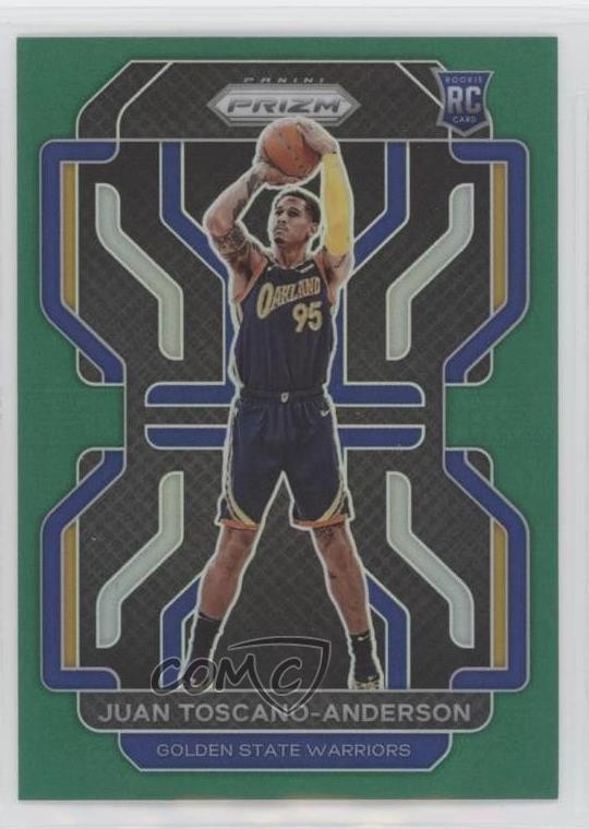 2021-22 Panini Prizm Green Prizm Juan Toscano-Anderson #295 3a3