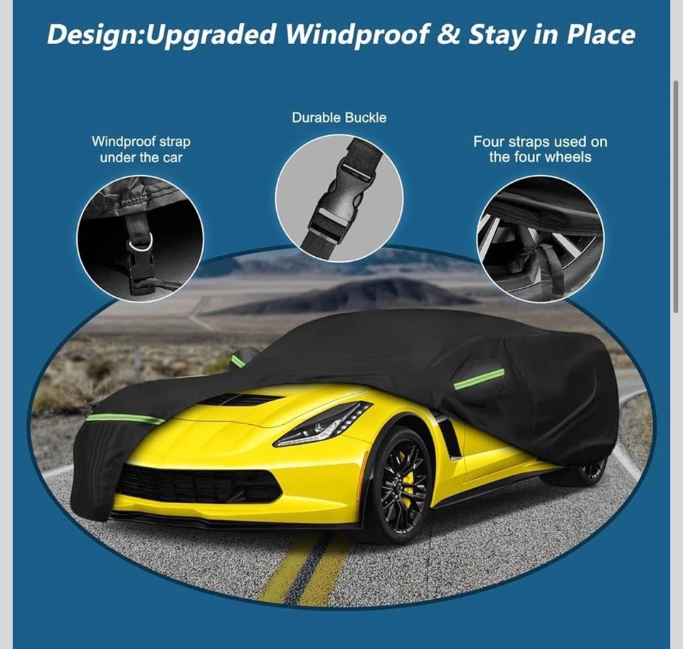 Cubierta de coche impermeable para C7 Corvette Stingray - protector para todo tipo de clima 2014-2019  Foto 3 de 3