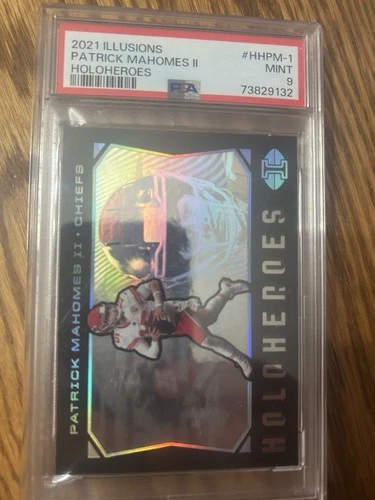2021 Panini Illusions - Holoheroes Patrick Mahomes II #HHPM-6 Psa 9