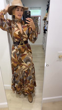Long Dress Farm Rio Cream Dotted Macaw Long sleeve farm