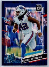 Dorian Williams 2023 Donruss Optic Purple Shock Prizm Rookie #212 Buffalo Bills