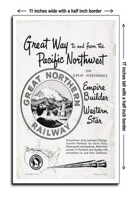 1952 Great Northern Empire Bldr & Western Star - 11x17 Poster