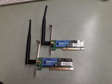  2 Linksys Wireless-G WMP54G PCI Network Adapter 2.4GHZ 802.11g