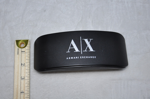 Armani Exchange Hat Cap Hard Shell Sunglasses Glasses Case Storage AX Mens - Picture 9 of 9