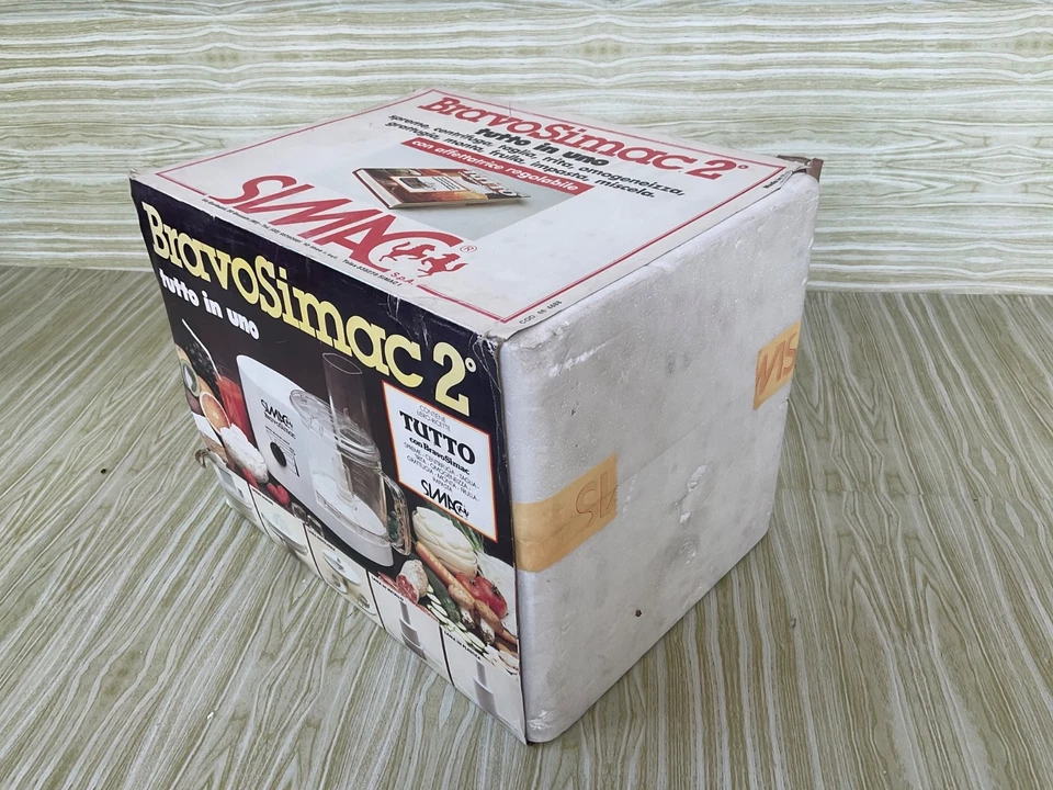 VINTAGE BRAVO SIMAC 2   Robot da cucina Bravosimac  RARO NUOVO IN BOX # 12 - Immagine 3 di 4