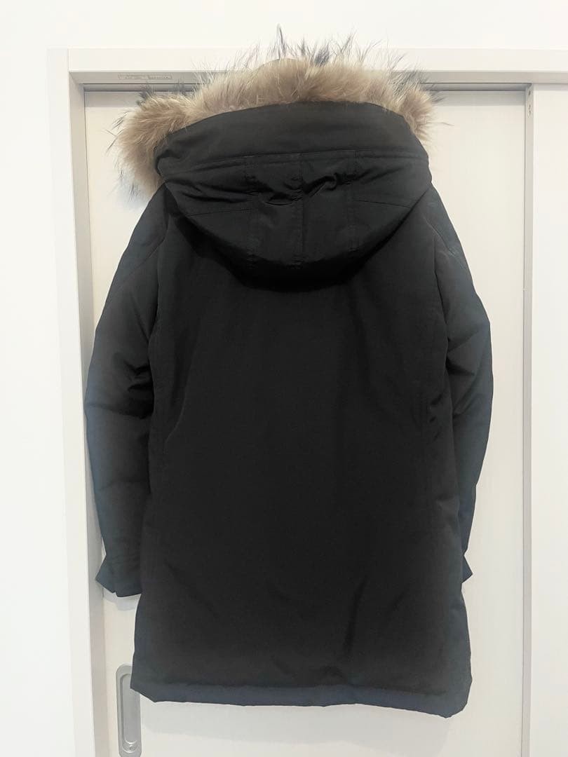 Burberry Black Label Mods Down Coat Black M 3-Way Removable Fur Used thumbnail 2