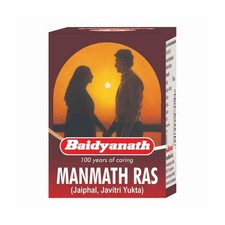 5 X Baidyanath Manmath Ras 40tab Herbal Ayurvedic Sexual Wellness  200 Tabs