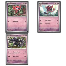 3 Card Pokemon TCG - Impidimp 071/159 Morgrem 072/159 Grimmsnarl 073/159 LP