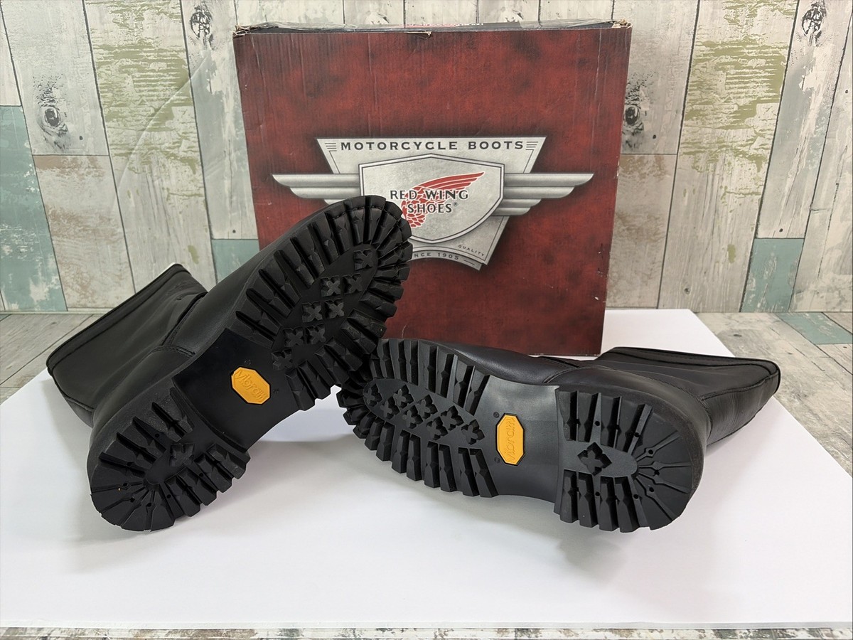 Red Wing 988 Men's Engineer Vibram Steel Toe Leather Biker Boots