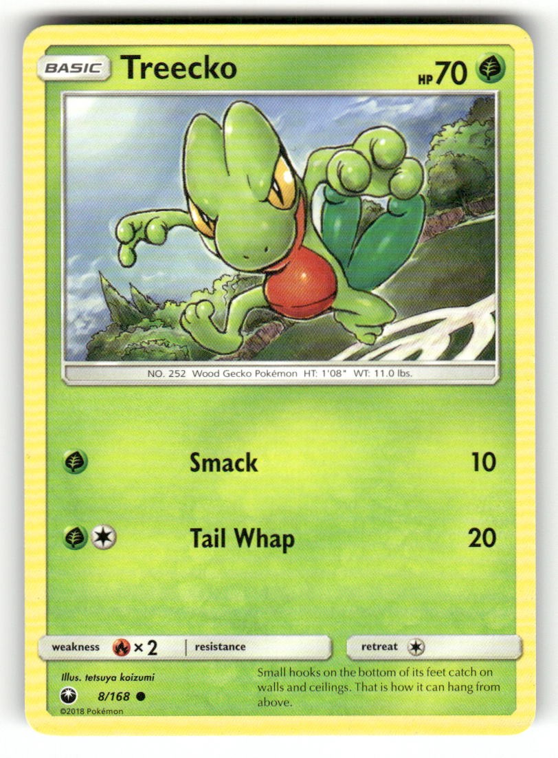 Treecko 8/168 Common Celestial Storm Pokemon Moderately Played tetsuya koizumi
