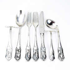 Arthur Krupp Berndorf Kinderbesteck Versilbert Märchen Karl Weber Entwurf 7-tlg.