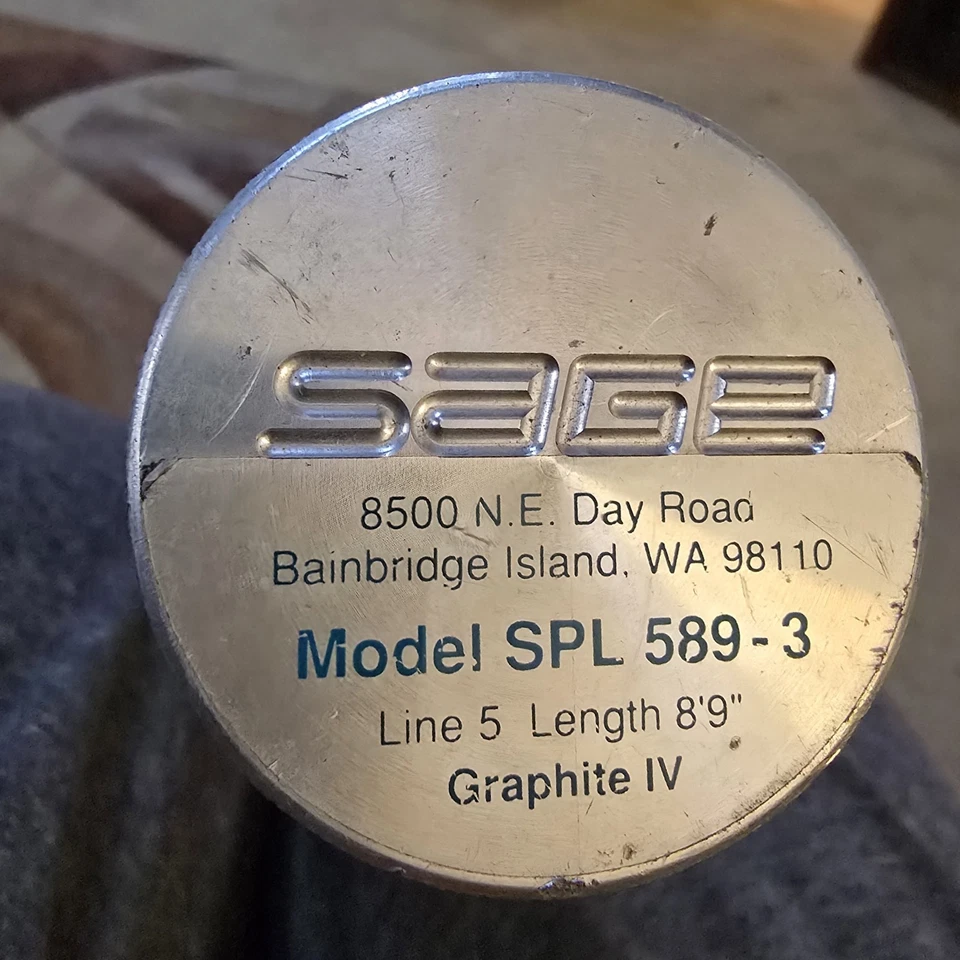 SAGE FLY ROD Model SP589-3 GRAPHITE IV LINE 5, LENGTH 8'9" In Mint Condition - Image 4 of 4