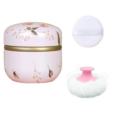 Body Powder Puff & Container for Dusting Powder, Women Powder Puff & Powder Case