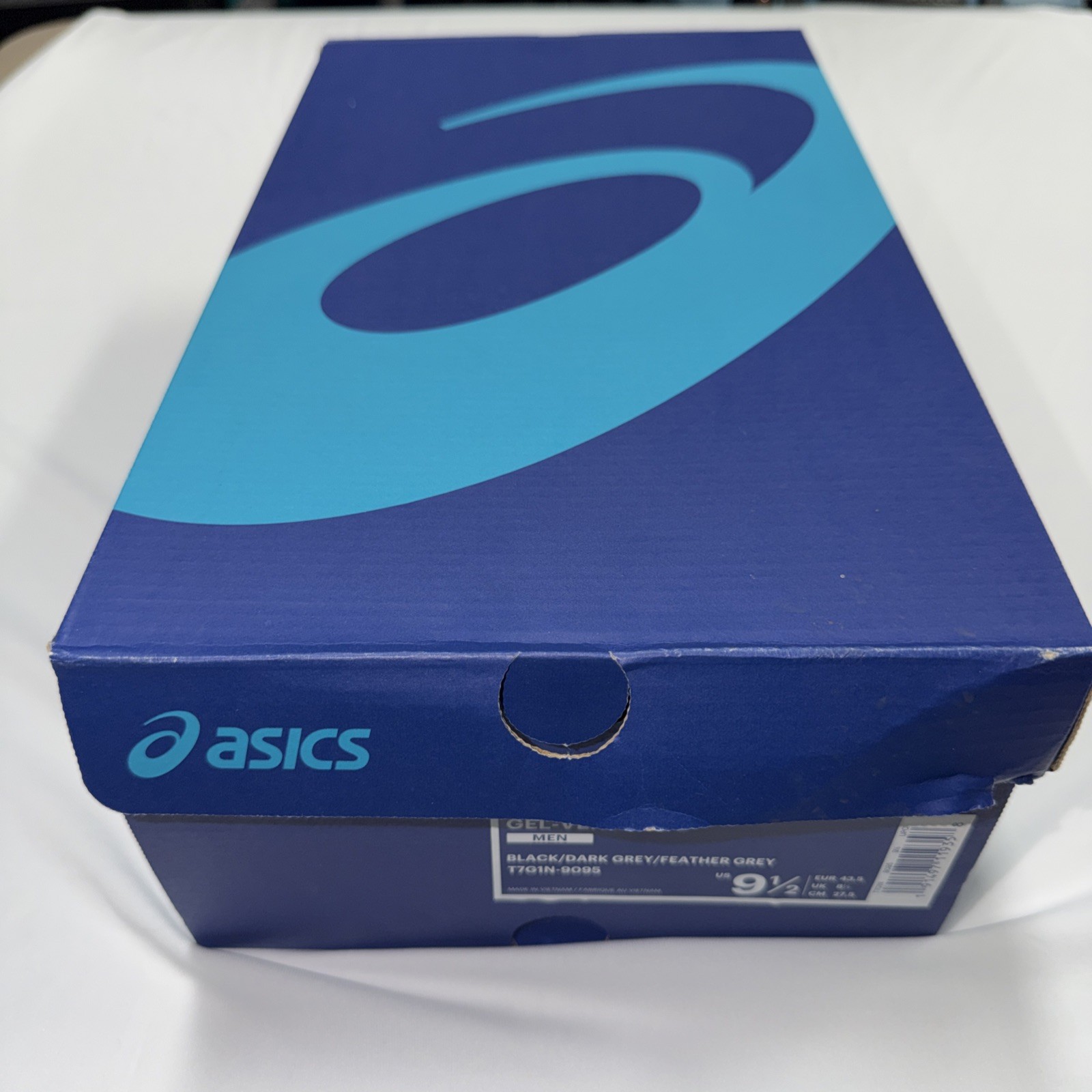 ASICS Men's Gel Venture 6 T7G1N Size 9 1/2 Black Gray Running Shoes thumbnail 2