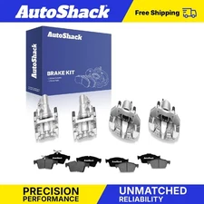 Front Rear Brake Calipers Ceramic Pads for 2008-2009 Mazda 3