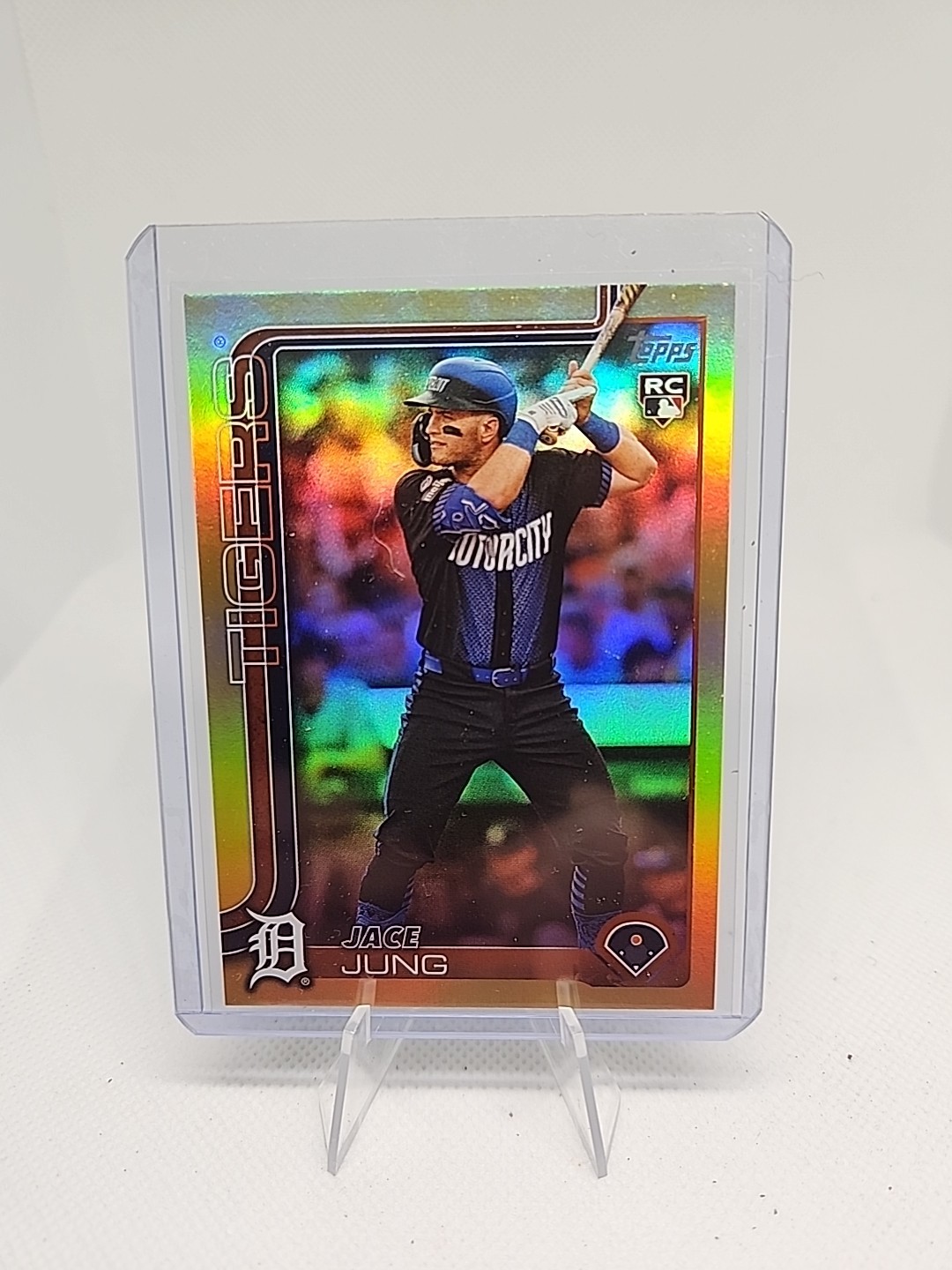 Jace Jung 2025 Topps Series 1 Gold Foil #80 ROOKIE CARD-Tigers /50 SP