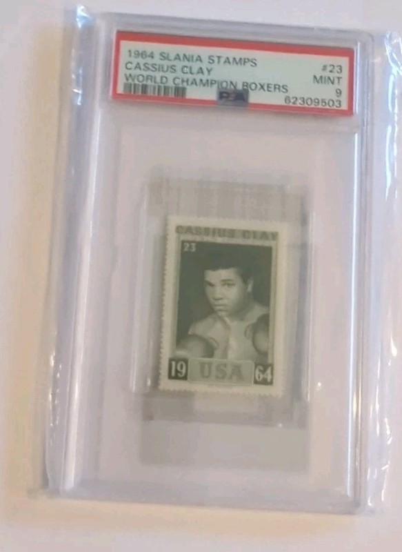 1964 Slania Stamps Muhammad Ali Cassius Clay #23 PSA 9 MINT