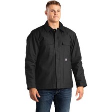 BERNE Men's Heritage Duck Chore Black Coat CH416BK