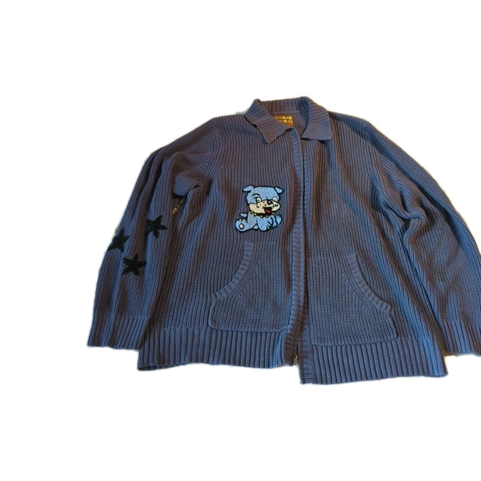 Brain Dead X Hysteric Glamour Mini Crotchet Cremallera Cárdigan Suéter XL Foto 2 de 4