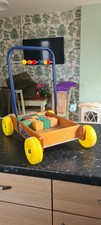 1980s Wooden Pushalong Trolly