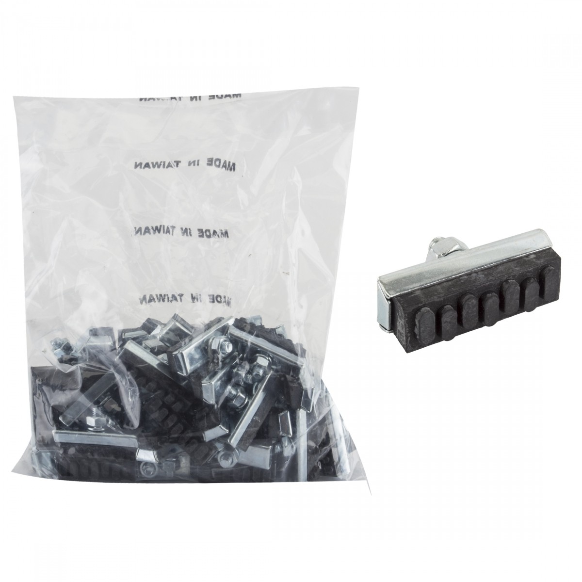 Sunlite Bulk Economy Nut-Style Road Bicycle Brake Pads - 25 Pair Pack 8190₽