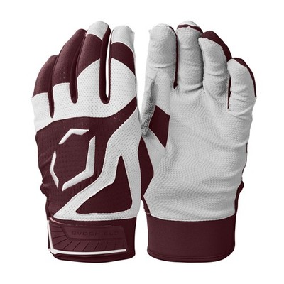 Evoshield Srz 1 Adult Maroon Batting Gloves X Large Breathable Comfort Fit