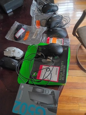 Razer Naga Trinity Gaming Mouse G505 Plus More Lot Of 8 Untested As Is Parts 