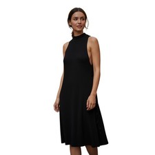 American Eagle Soft & Sexy Black Lace Up Side Mini Dress Sleeveless Grunge L