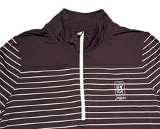 FootJoy Pullover Womens XL Black Striped 1/4 ...