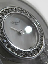Chopard Happy Diamond Ribbon Diamond 20 5334 24mm Silver Dial White Gold #T255 5