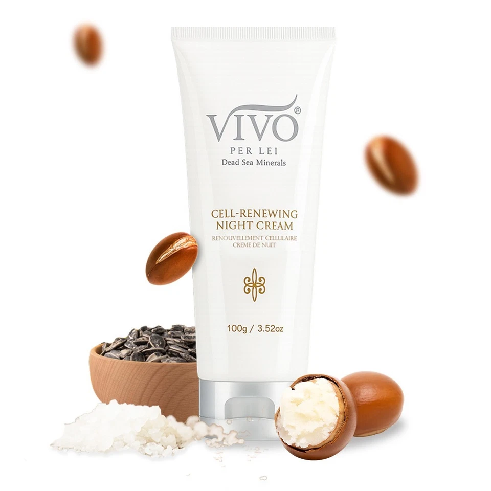 Vivo Per Lei Crema de Noche Mar Muerto - Crema de Noche Anti Envejecimiento para Rostro - 3.52 Fl.Oz Foto 3 de 4