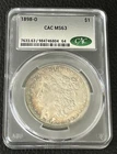 1898-O Morgan Silver Dollar CAC MS63 Attractive Original Toning