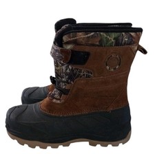 Ozark Trail Youth Size 6 Camo Winter Snow Boots 3M Thinsulate Water Resistant