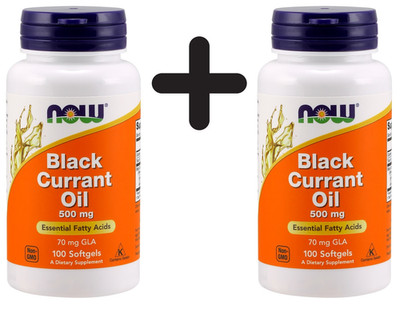 2 x NOW Foods Black Currant Oil, 500mg - 100 softgels (134,95 EUR/kg)
