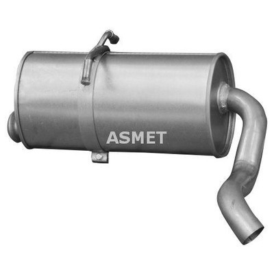 1x Endschalldämpfer ASMET 08.059 passend für CITROËN PEUGEOT