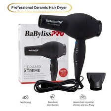 BaByliss Pro Ceramix Xtreme Professional Ceramic Hair Dryer, BAB2000 Black