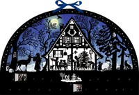 Wand-Adventskalender – Lichterbogen Weihnachtswald Mit 24 TüRchen