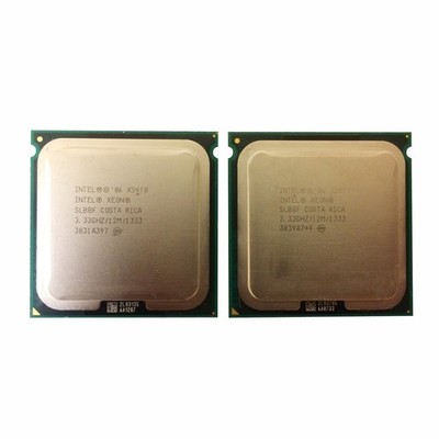 2pcs Xeon X5470 quad-core 3.3 GHz 12M 1333 MHz processor socket J 771 CPU #ff