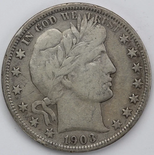 F 1903 S Barber Half Dollar