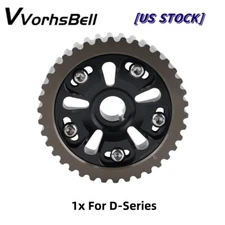 1x Adjustable New Cam Gear Timing Gear Pulley for Honda Civic CRX D15 D16 Black