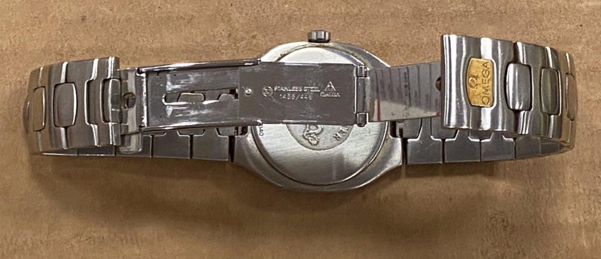 時計 Omega Seamaster Polaris Dial QuartzWatch OMEGA SEAMASTER POLARIS DATE STAINLESS STEEL 18K QUARTZ
