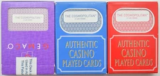 CASINO PLAYING CARDS - COSMOPOLITAN HOTEL LAS VEGAS NV 2 USED DECKS - FREE S/H *