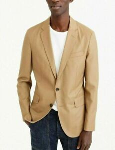 J-Crew-Ludlow-Slim-American-Wool-Unstructured-blazer-Jacket-H2794-Sand-Tan-40R