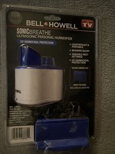 BELL + HOWELL SONIC BREATHE Ultrasonic Personal Humidifier NEW SEALED