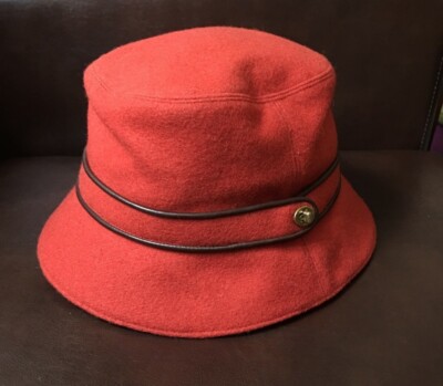Coach Women\'s Wool Blend Bucket Hat Dusty Orange Size S Coach Women main image 2