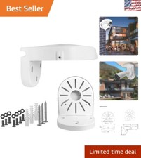 Compact White Junction Box for CCTV Cameras - Reliable Indoor/Outdoor Mounting