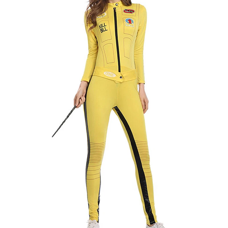Costume cosplay Kill Bill The Bride Beatrix Kiddo tuta kung fu da donna  - Immagine 3 di 4